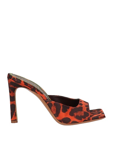 THE SADDLER Sandals Rust Textile fibers