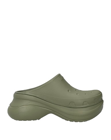 BALENCIAGA Mule e zoccoli Verde militare Gomma