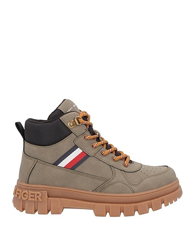 TOMMY HILFIGER Stiefelette Khaki Gewebefasern