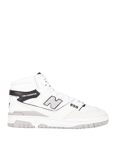 NEW BALANCE Sneakers 650
 Weiß Leder, Gewebefasern