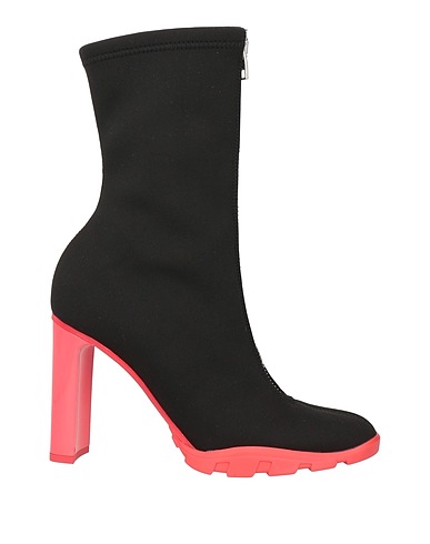 MCQUEEN Ankle boot Black Textile fibres