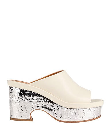CHLOÉ Mules and clogs Ivory Soft Leather