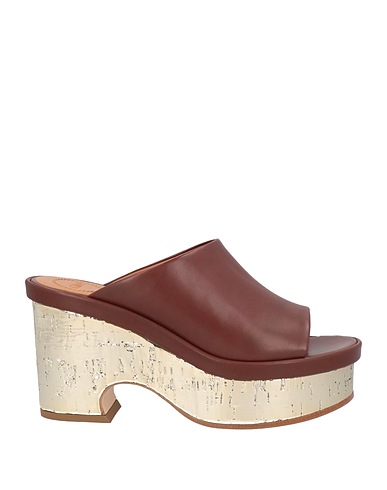 CHLOÉ Mules und Clogs Braun Leder