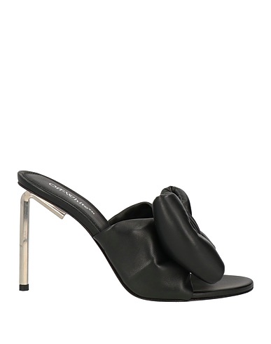 OFF-WHITE™ Sandals Black Soft Leather