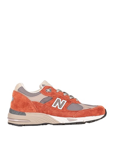 NEW BALANCE Sneakers 991 Rust Soft Leather, Textile fibres