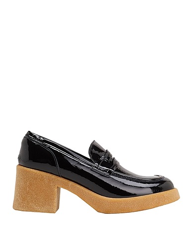 8 by YOOX Mocassino PATENT LEATHER PENNY LOAFER
 Nero 100% Pelle di vitello