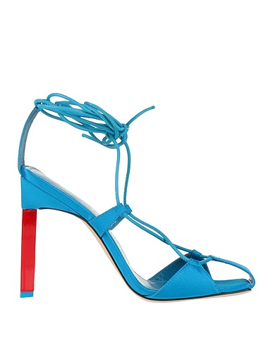 THE ATTICO Sandali Azzurro Fibre tessili