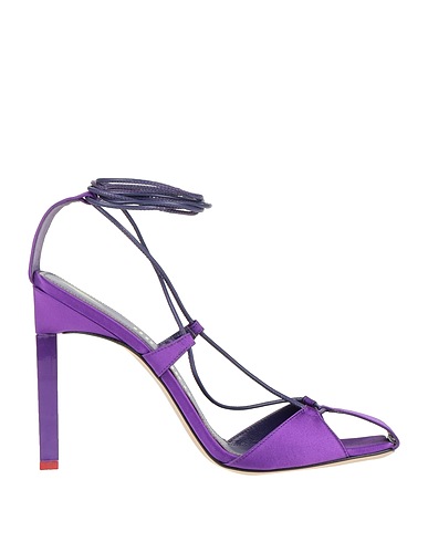 THE ATTICO Sandals Purple Textile fibres