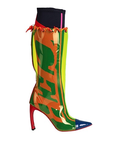 ICEBERG Boots Lime green Other Fibres, Textile fibres