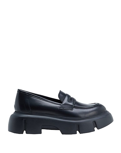 8 by YOOX Loafers LEATHER CHUNKY PENNY LOAFER
 Black 100% Calfskin