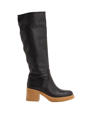 8 by YOOX Boots GRAIN LEATHER BOOTS
 Black 100% Calfskin