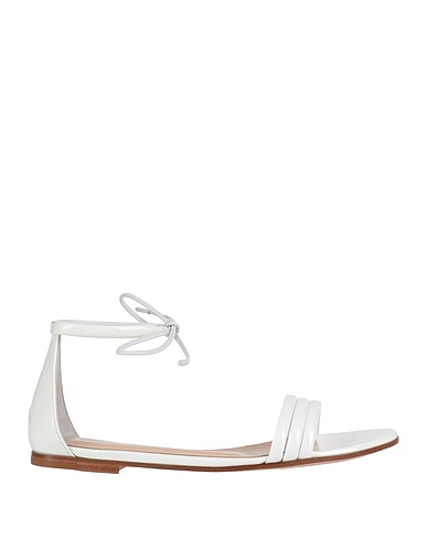 GIANVITO ROSSI Sandals Ivory Soft Leather