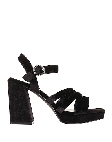 MAX&Co. Sandals Black 100% Polyester
