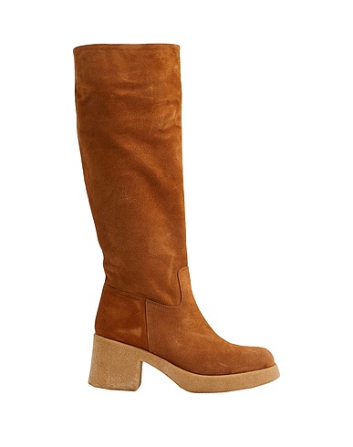 8 by YOOX Boots SPLIT LEATHER BOOTS
 Camel 100% Calfskin