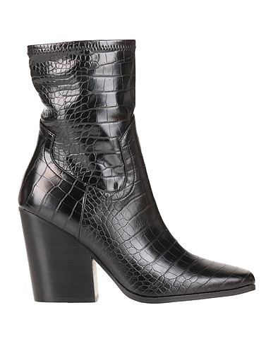 STEVE MADDEN Ankle boot Black Textile fibres