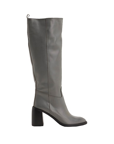 8 by YOOX Boots Grey 100% Calfskin