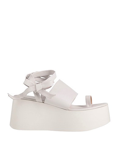 GIANVITO ROSSI Flip flops White Soft Leather