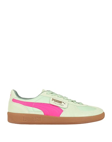PUMA Sneakers Light green Soft Leather, Textile fibers