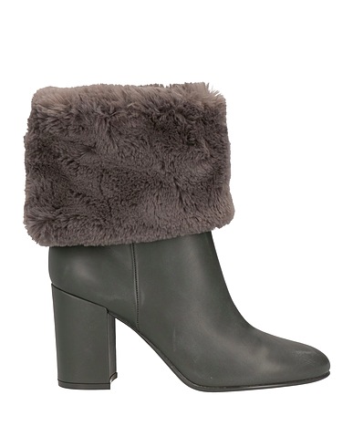 GIANVITO ROSSI Stiefelette Grau Kalbsleder, Gewebefasern