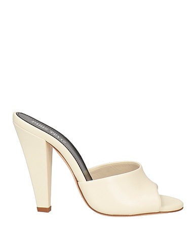 PARIS TEXAS Sandals Cream Soft Leather