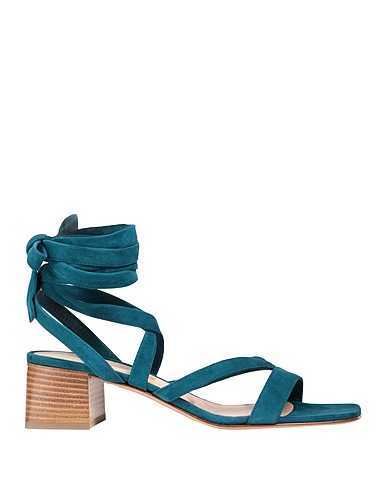 GIANVITO ROSSI Sandals Deep teal Leather