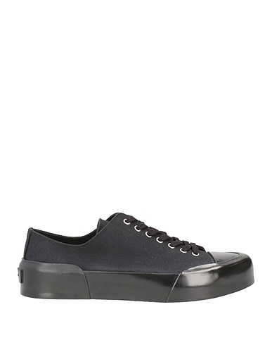 JIL SANDER Sneakers Black Textile fibers, Soft Leather