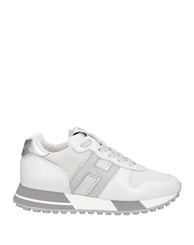 HOGAN Sneakers Light grey Textile fibers, Soft Leather