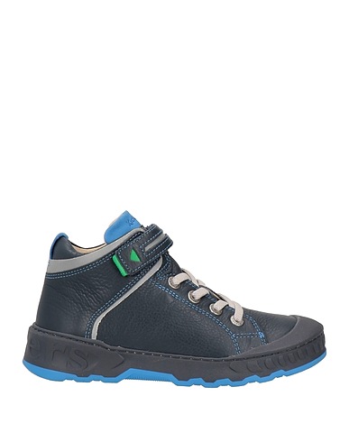 KICKERS Sneakers Blue Soft Leather
