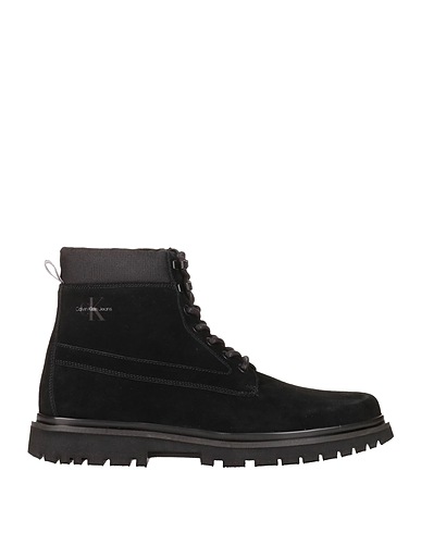 CALVIN KLEIN JEANS Bottine Noir Cuir, Fibres textiles