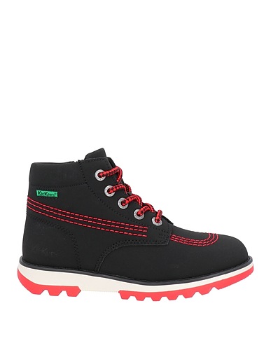 KICKERS Ankle boot Black Textile fibres