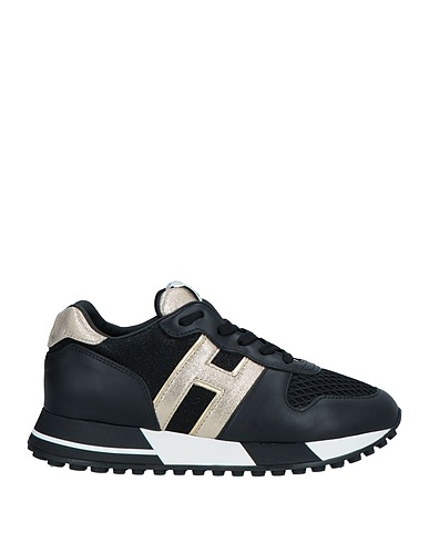 HOGAN Sneakers Schwarz Gewebefasern, Leder