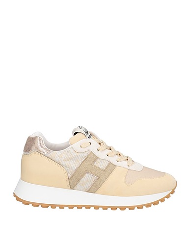 HOGAN Sneakers Beige Fibre tessili, Pelle