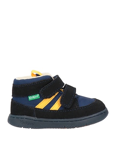 KICKERS Sneakers Navy Textile fibers, Leather