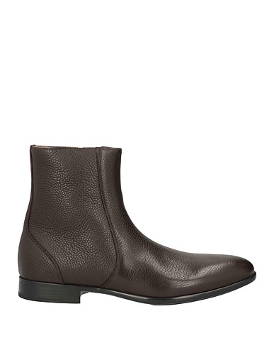 DOUCAL'S Ankle boot Dark brown Soft Leather