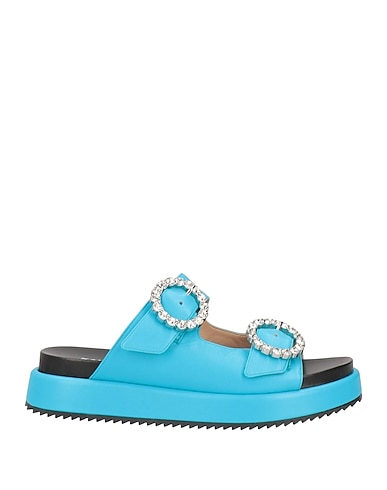 KALLISTÈ Sandals AZZURRO Textile fibers