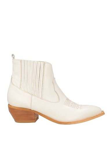 OVYÉ Stiefelette Weiß Leder