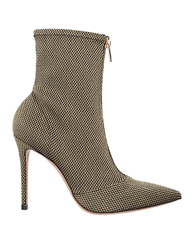 GIANVITO ROSSI Ankle boot Gold Textile fibers