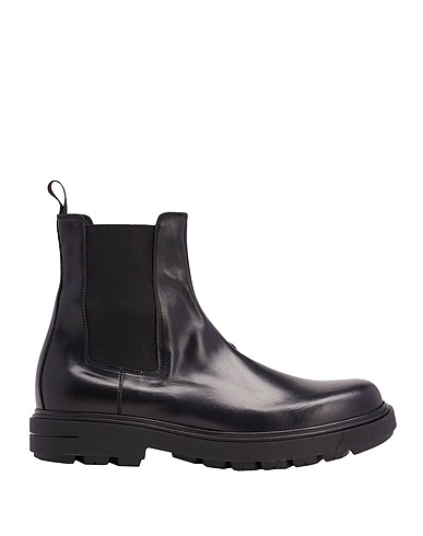 8 by YOOX Ankle boot LEATHER CHELSEA BOOT
 Black 100% Calfskin