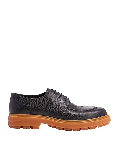 8 by YOOX Laced shoes FULL-GRAIN LEATHER LACE-UP
 Black 100% Calfskin