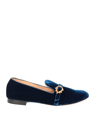 GIANVITO ROSSI Mocassino Verde petrolio Fibre tessili, Pelle