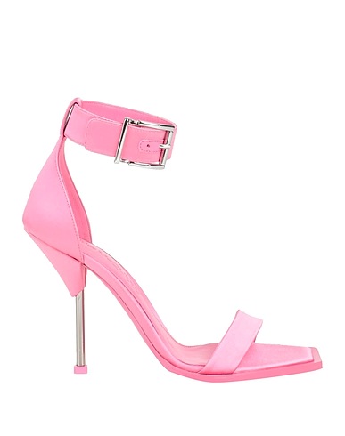 MCQUEEN Sandali Rosa Fibre tessili