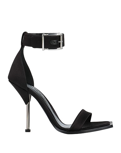 MCQUEEN Sandali Nero Fibre tessili