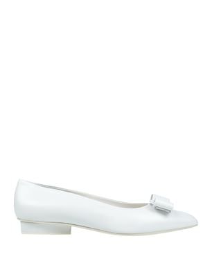 FERRAGAMO バレリーナ ホワイト レディース