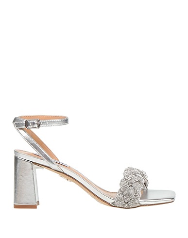 STEVE MADDEN Sandals Silver Textile fibres