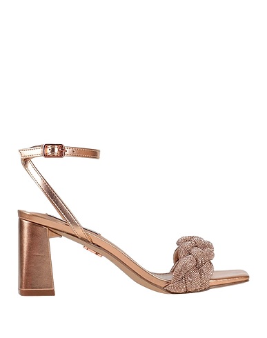 STEVE MADDEN Sandals Rose gold Textile fibres