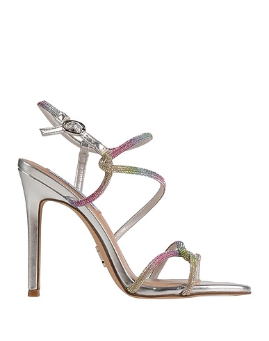 STEVE MADDEN サンダル シルバー 紡績繊維