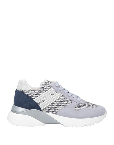 HOGAN Sneakers Grey Textile fibres, Soft Leather