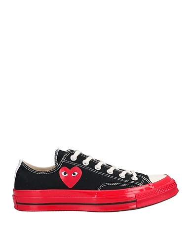 CONVERSE x COMME des GARÇONS PLAY Sneakers Black Textile fibres
