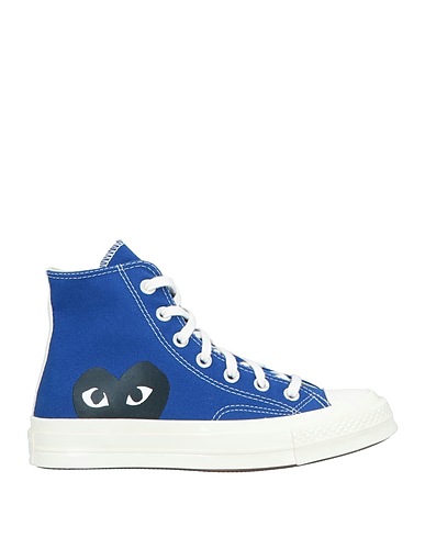 CONVERSE x COMME des GARÇONS PLAY Sneakers Blue Textile fibres