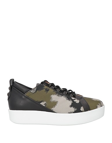 ALEXANDER SMITH Sneakers Black Soft Leather, Textile fibres